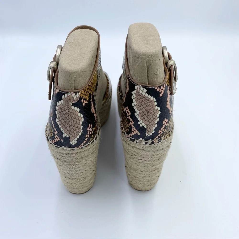 Marc Fisher Alida Espadrille Platform Sandal Sz 10